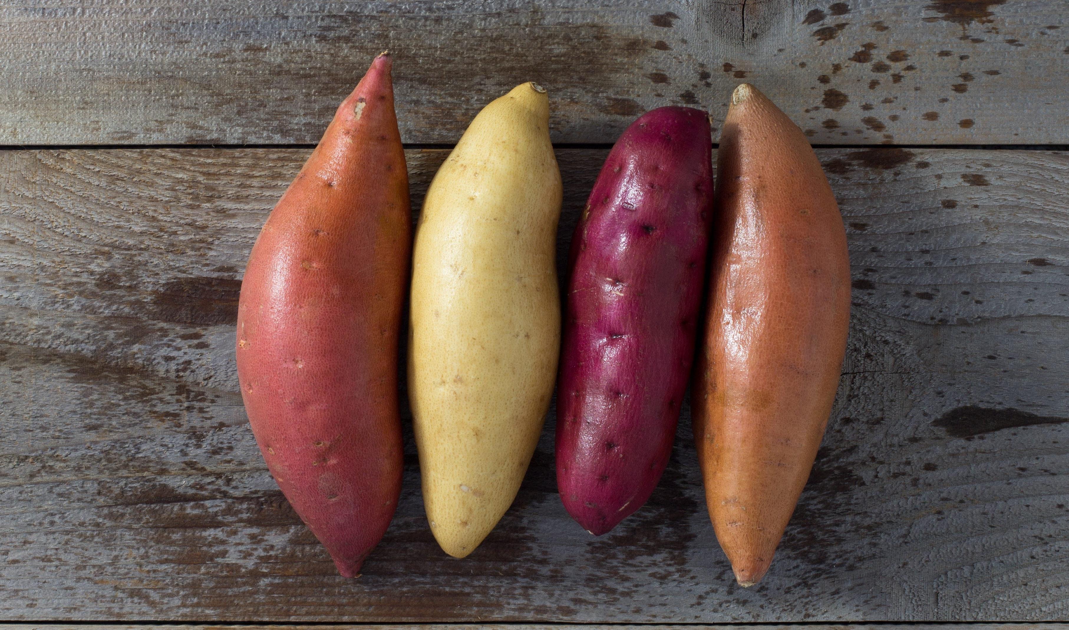 Colors of sweet potatoes